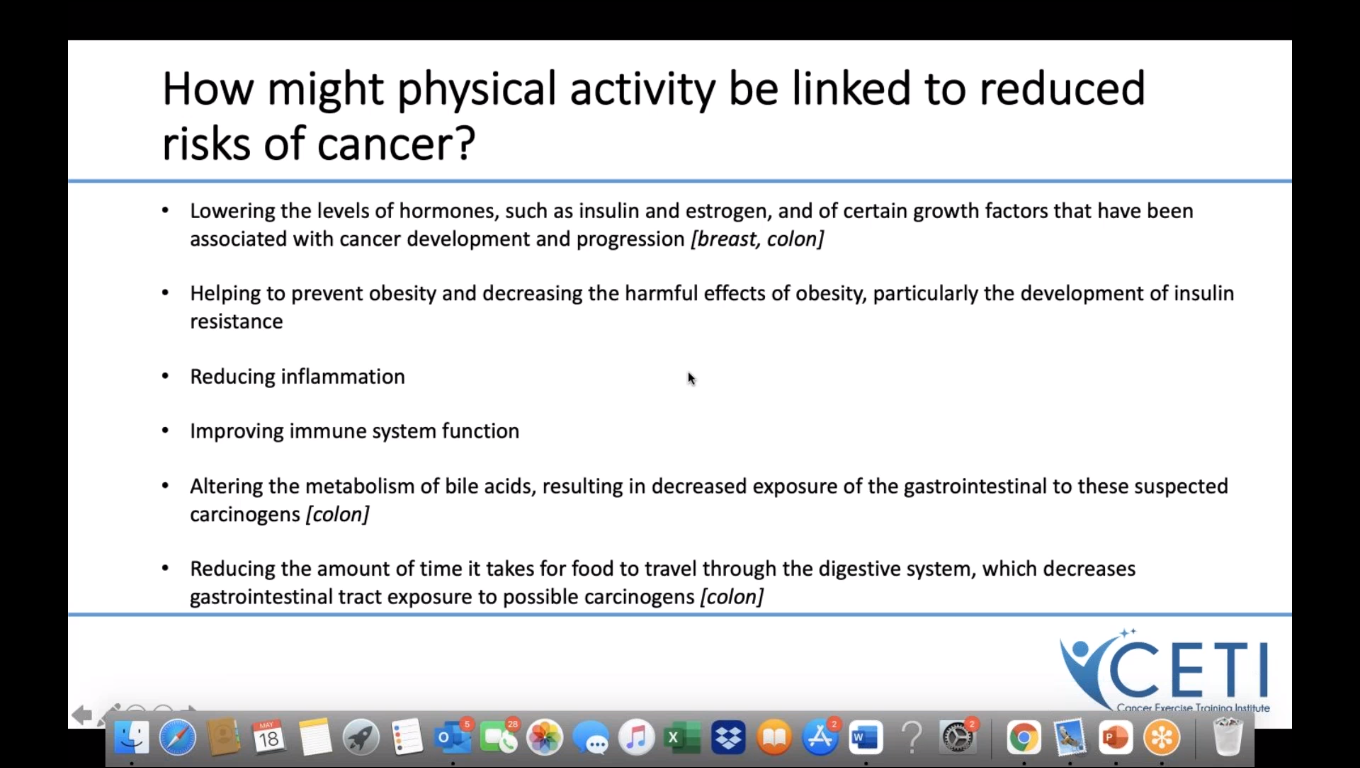 The Cancer Exercise Training Opportunity