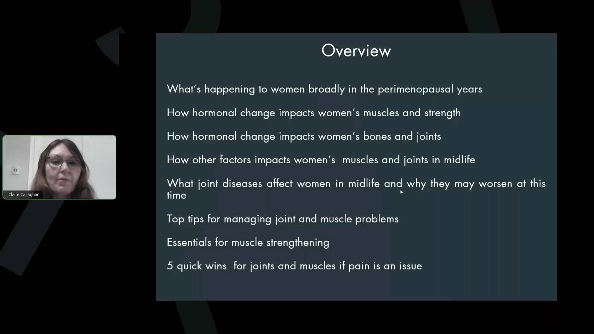 Muscles, Joints and Menopause